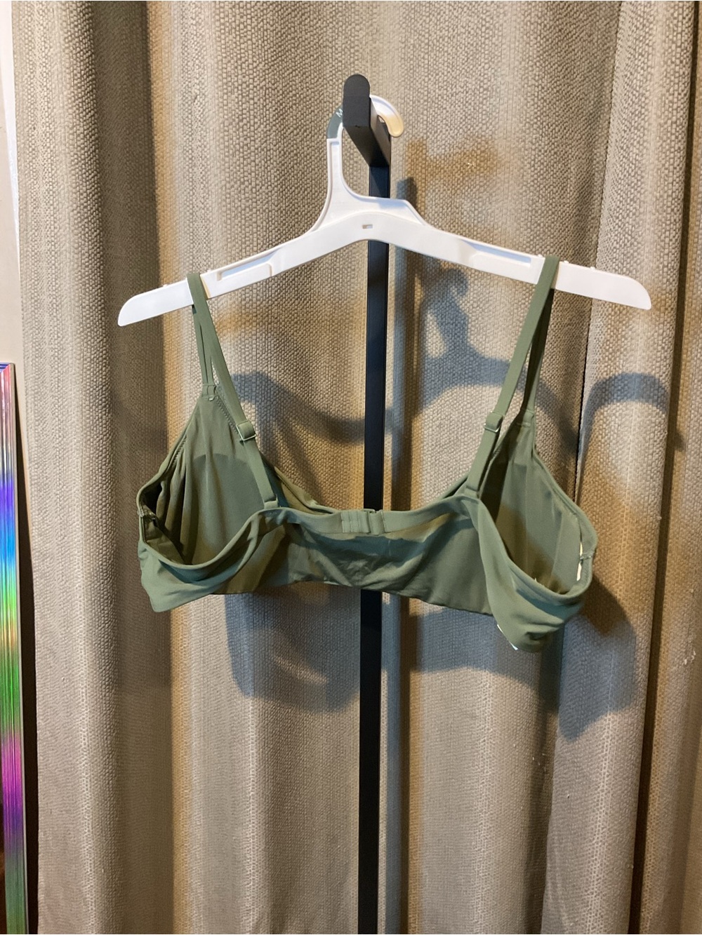 Aerie Olive Green Bikini Bralette Top XXL - Picture 2 of 6